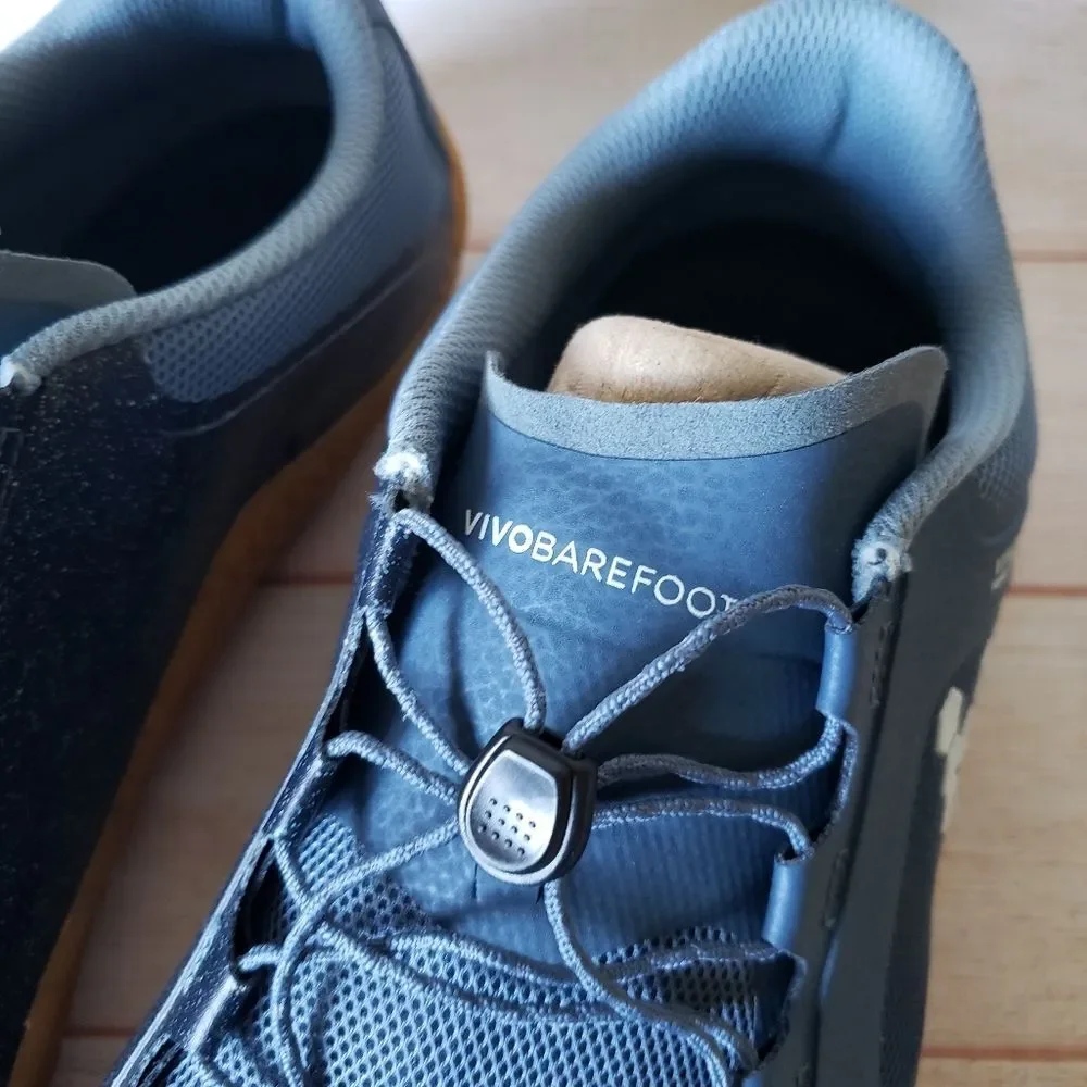 Vivobarefoot Primus Trail II FG Deep Sea Blue Textile Walking Running Sneakers